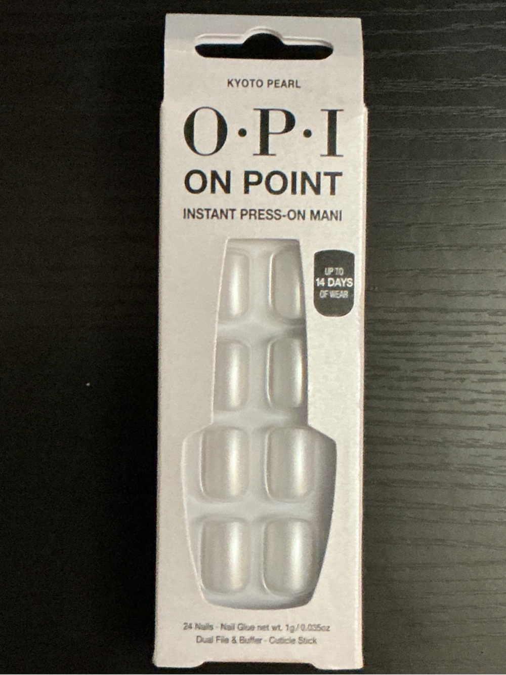 OPI On Point Instant Press-On Mani in Kyoto Pearl (Pearl White)